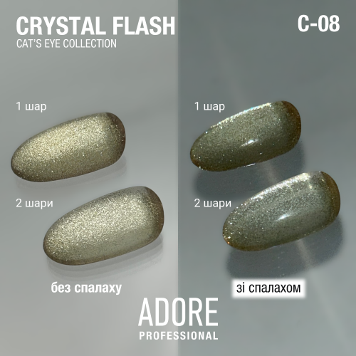 Crystal Flash Cat Eye Gel Polish - Image 3